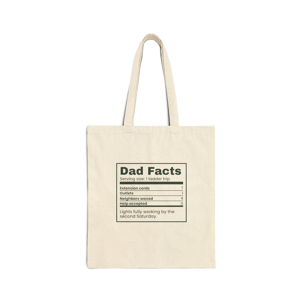 Funny Christmas Tote Bag Dad Facts Extension Cords 7 For Dad