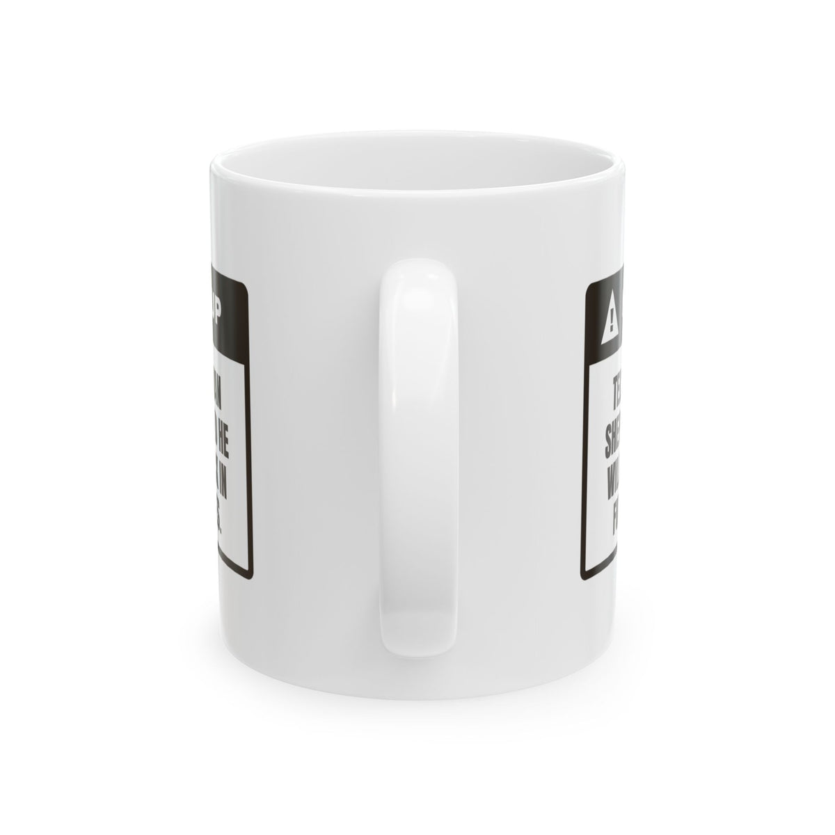 Funny German Shepherd Coffee Mug Says No Back In Full Sentences
