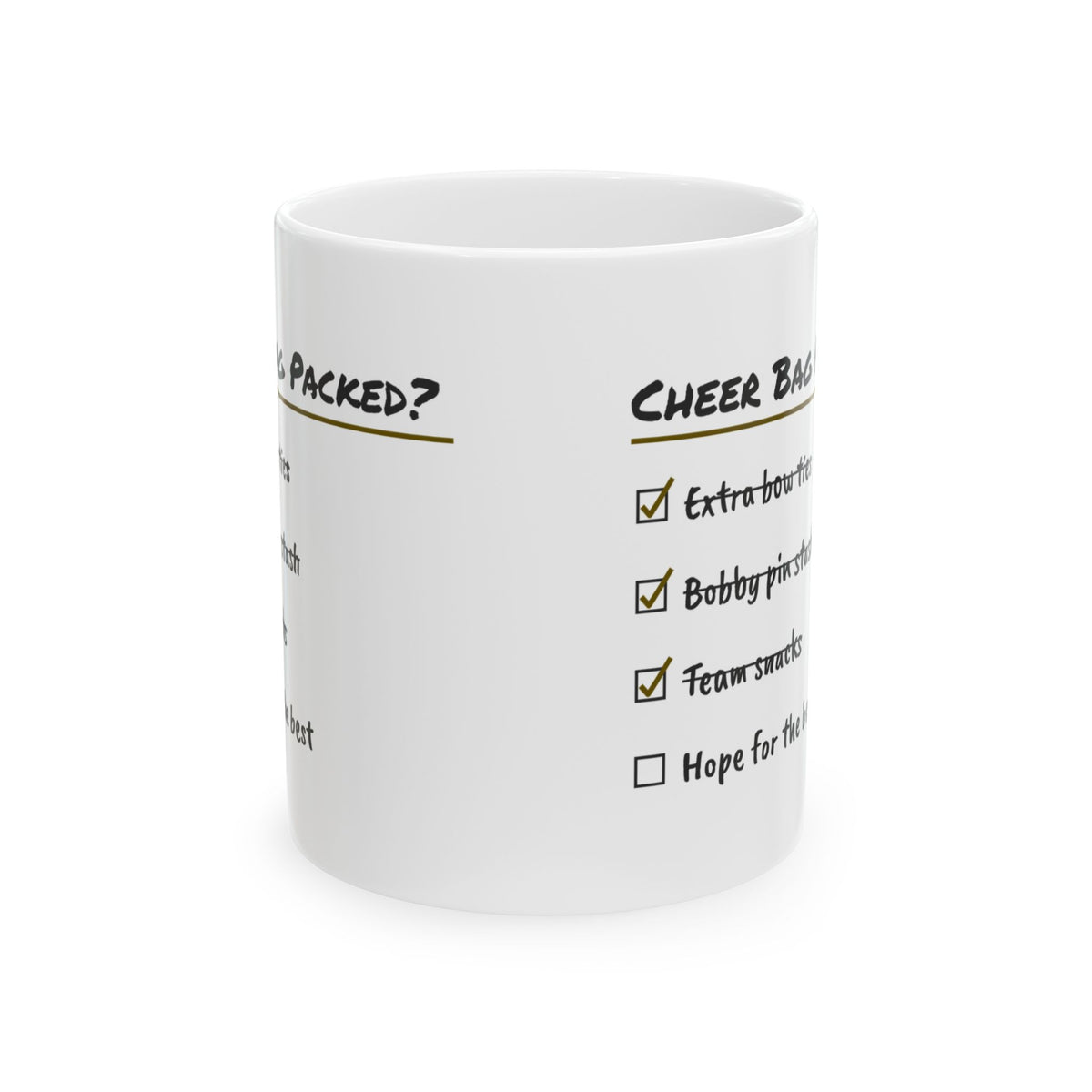 Cheer Mom Coffee Mug Cheer Bag Packed For Mom
