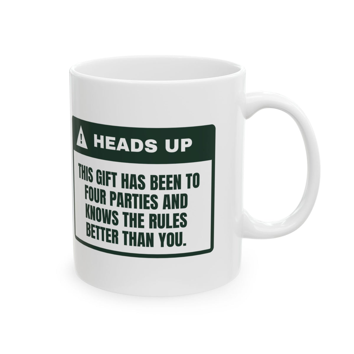 Funny White Elephant Coffee Mug Been To Four Parties Gag Mug
