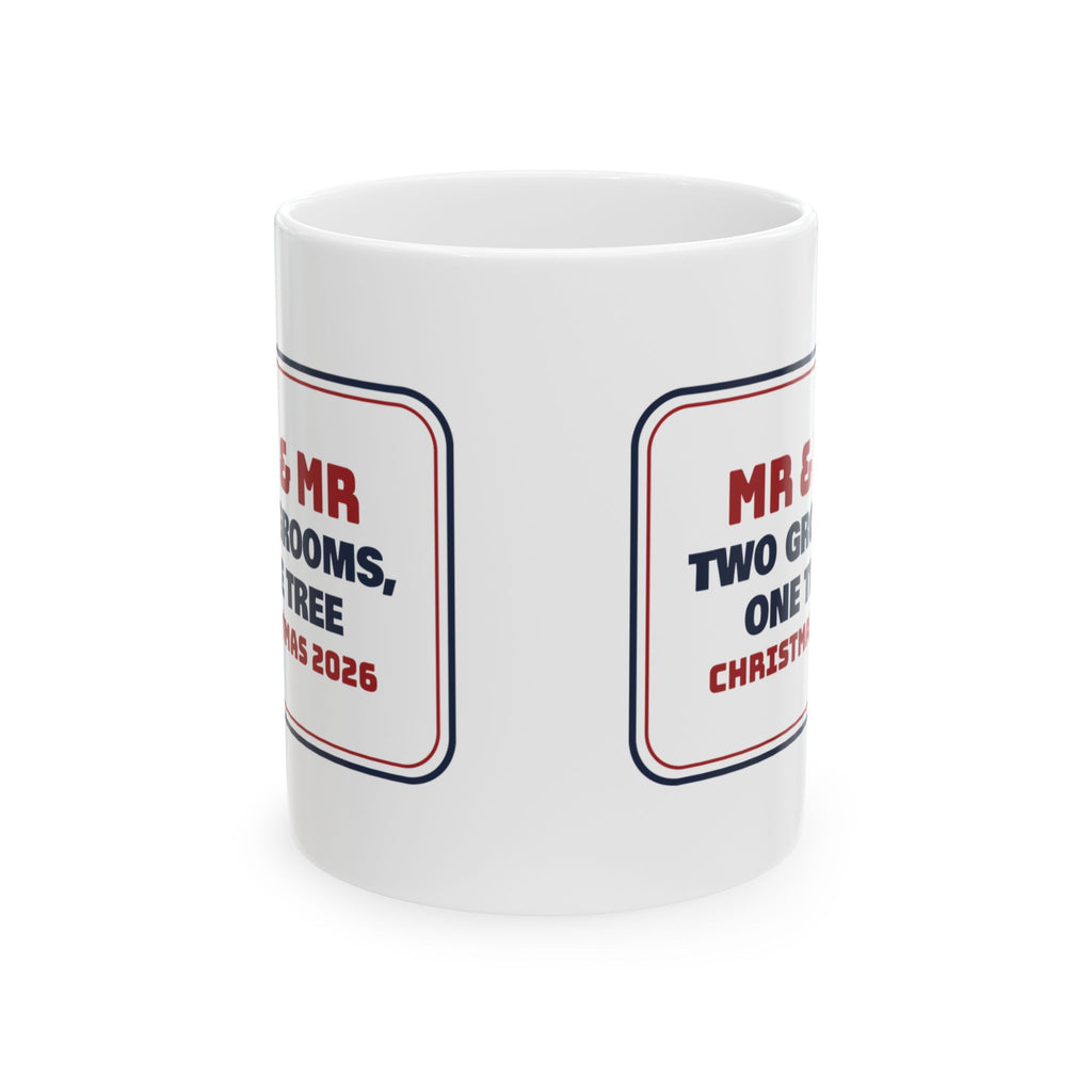 Christmas Coffee Mug Two Grooms One Tree Christmas 2026 For Mr And Mr
