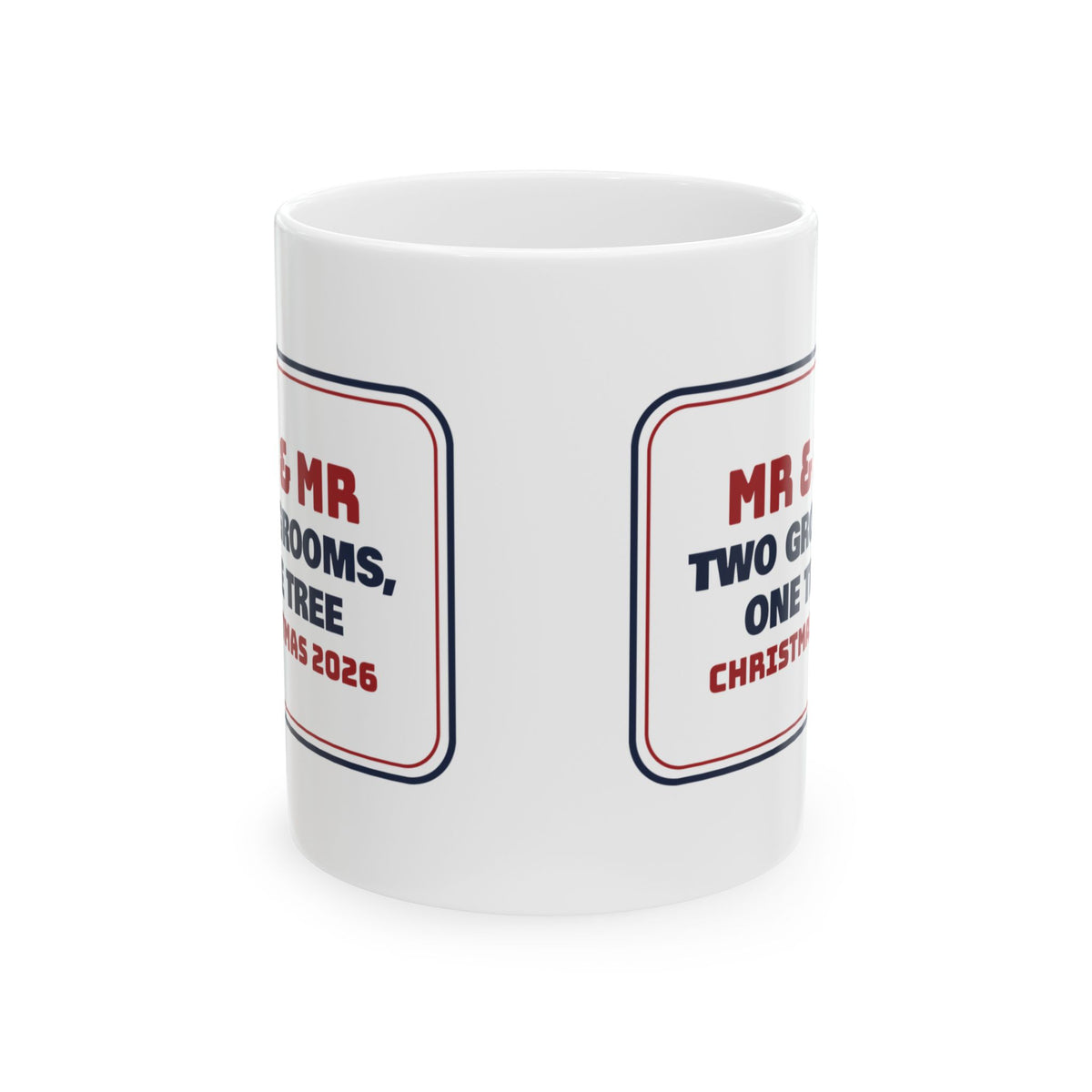 Christmas Coffee Mug Two Grooms One Tree Christmas 2026 For Mr And Mr