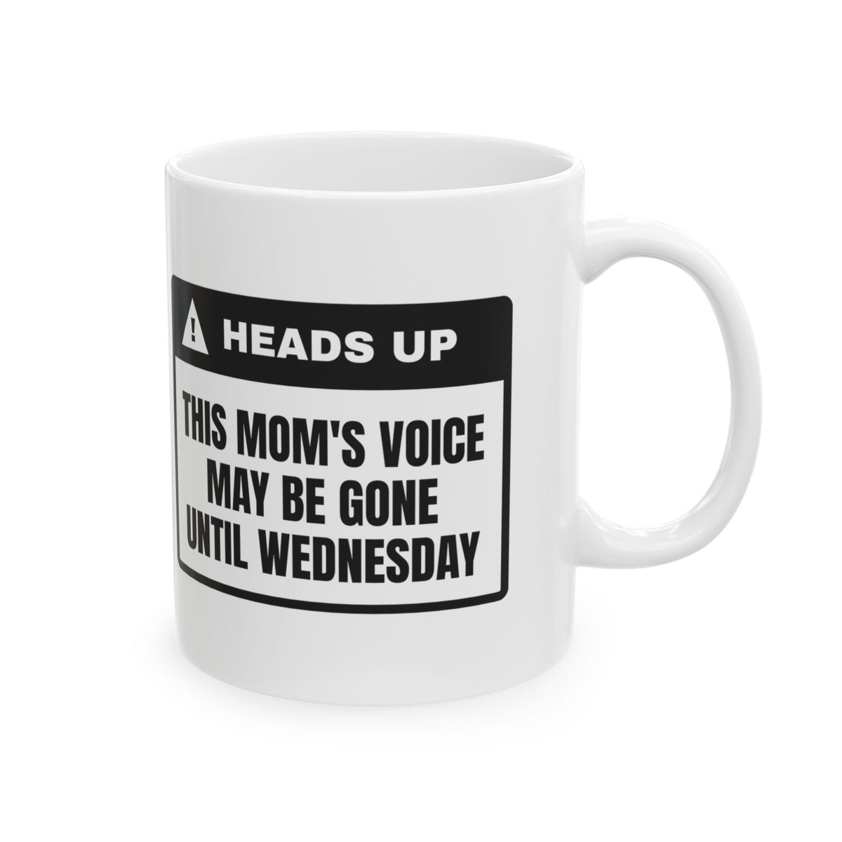 Cheer Mom Coffee Mug Voice Gone Until Wednesday