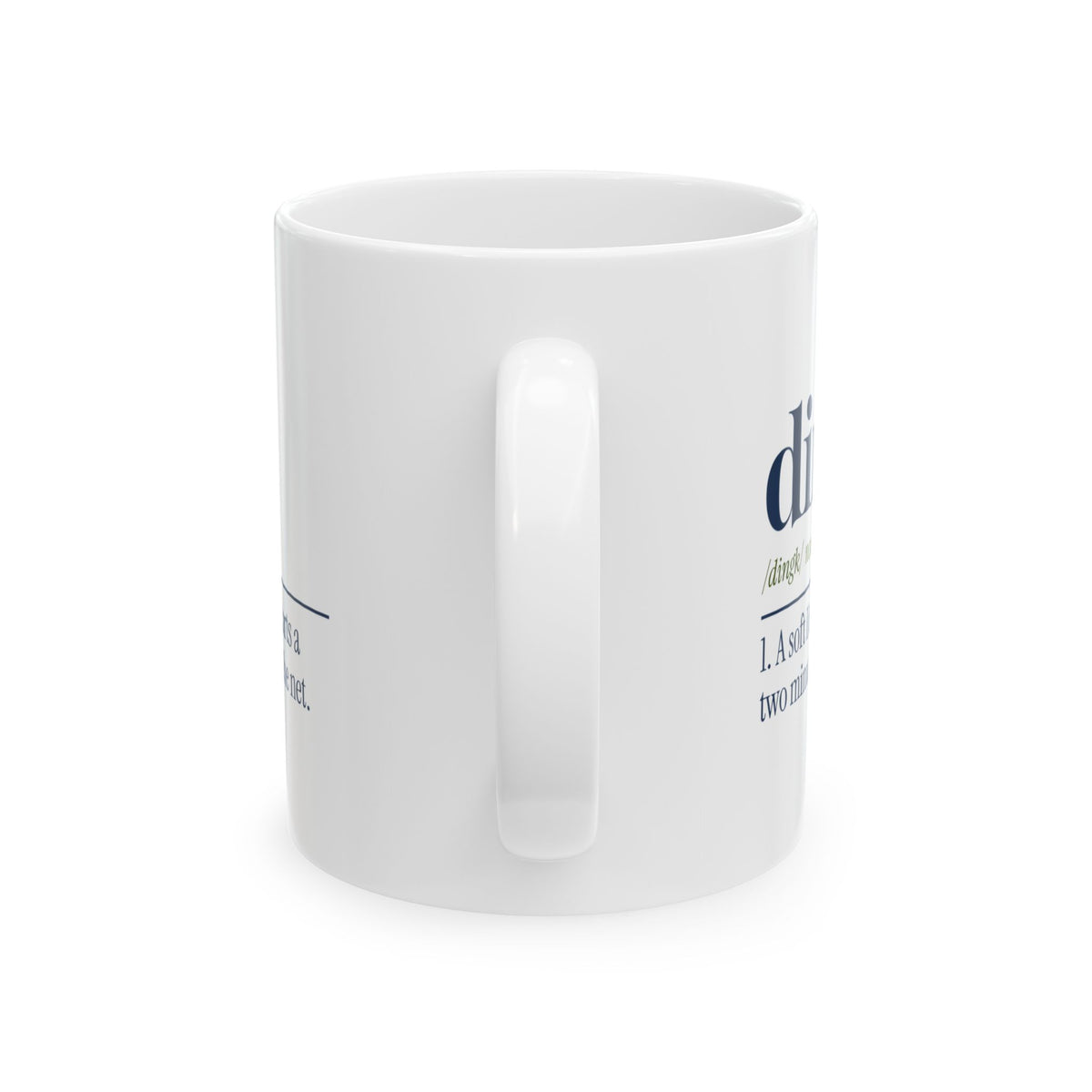 Funny Pickleball Coffee Mug Dink Dictionary Definition