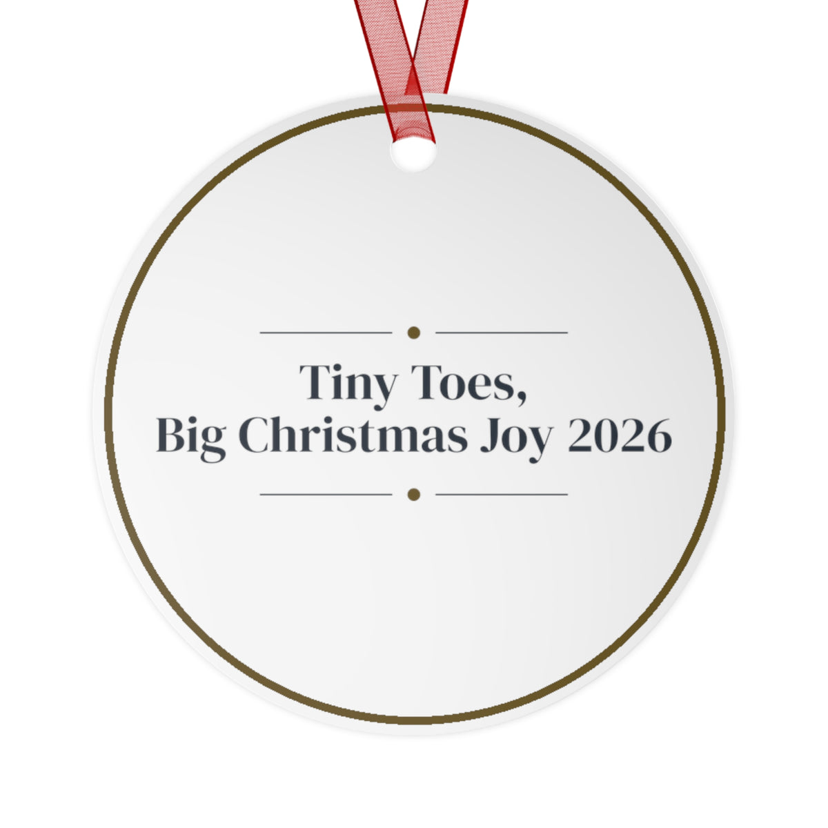 Christmas Ornament Tiny Toes Big Christmas Joy 2026 New Baby