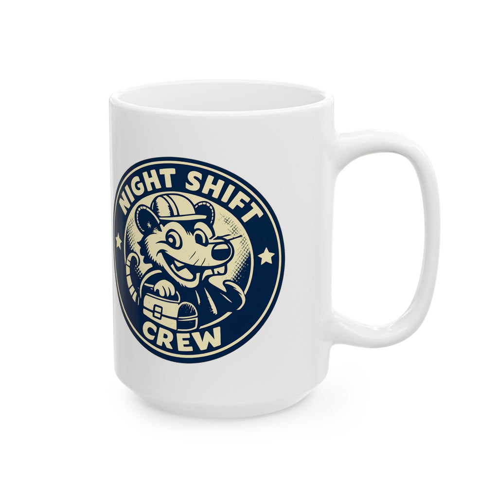 Night Shift Crew Funny Retro Possum Night Shift Worker Coffee Mug