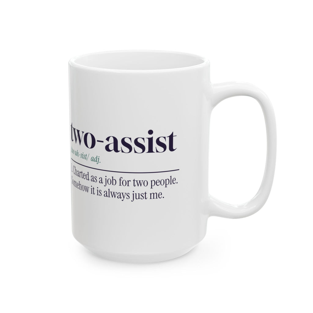 Funny CNA Coffee Mug Two-Assist Dictionary Definition For Caregivers