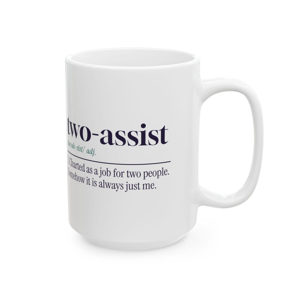 Funny CNA Coffee Mug Two-Assist Dictionary Definition For Caregivers