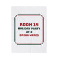 Funny Christmas Teacher Throw Blanket Holiday Party At 2 Bring Wipes