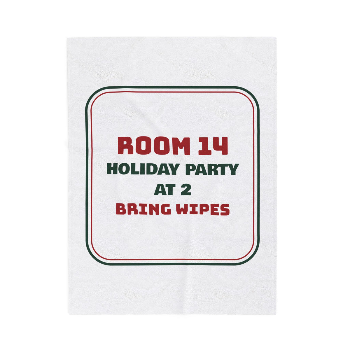 Funny Christmas Teacher Throw Blanket Holiday Party At 2 Bring Wipes