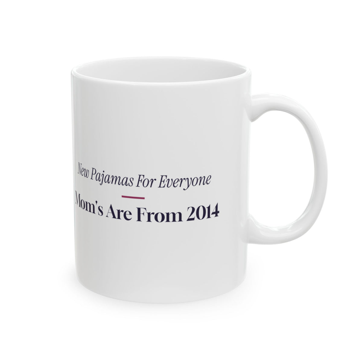 Funny Christmas Mom Coffee Mug New Pajamas For Everyone But Mom