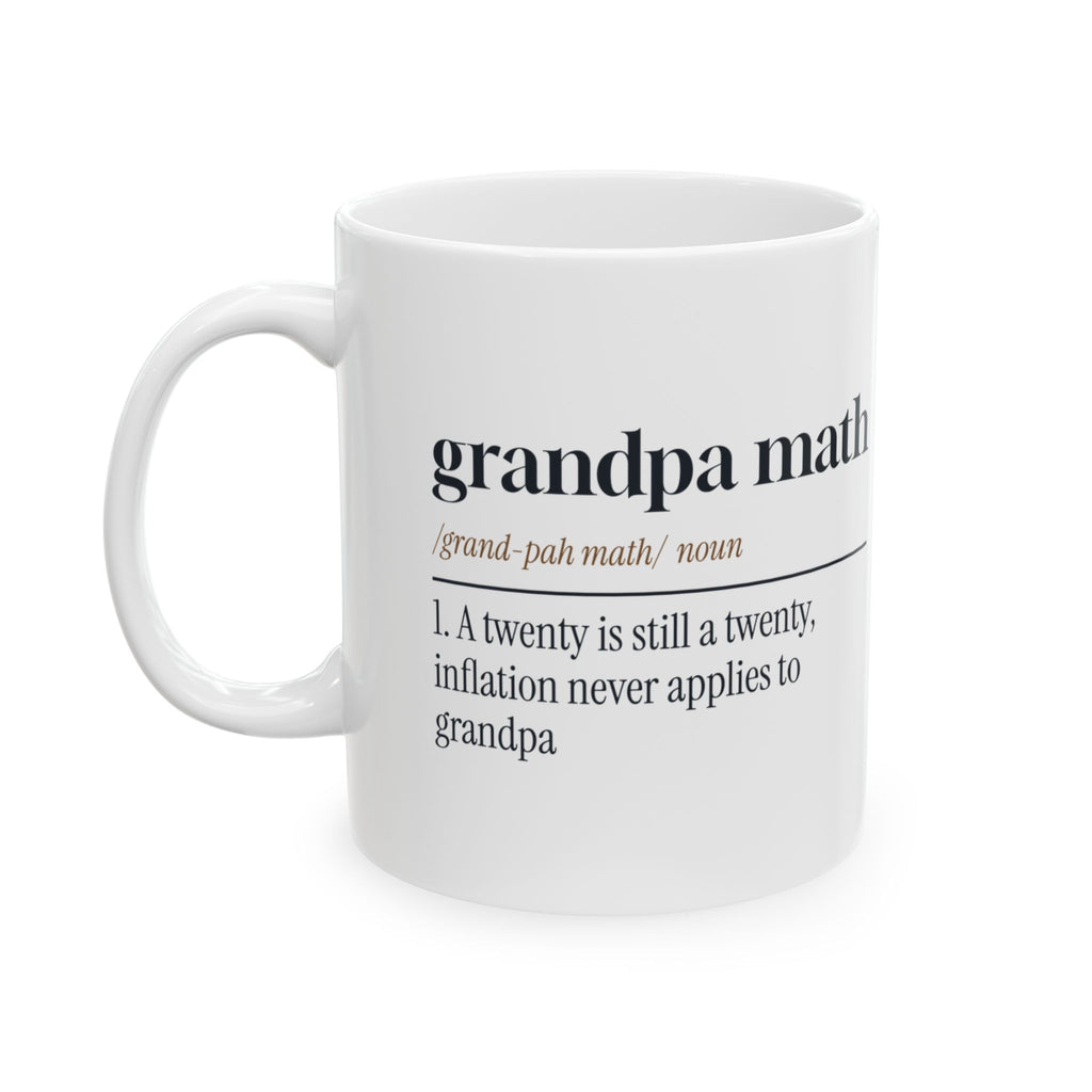 Funny Grandpa Math Dictionary Coffee Mug For Grandpa