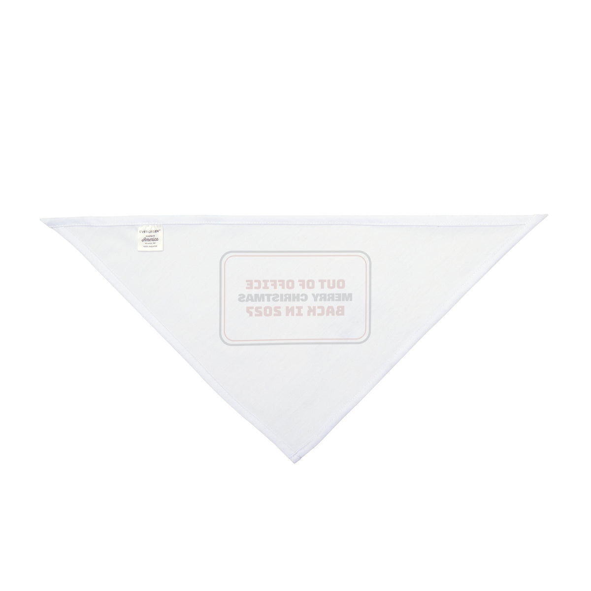 Funny Christmas Coworker Dog Bandana Out Of Office Back In 2027 Sign