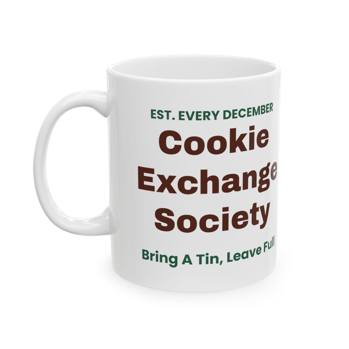 Christmas Cookie Coffee Mug Cookie Exchange Society Bring A Tin