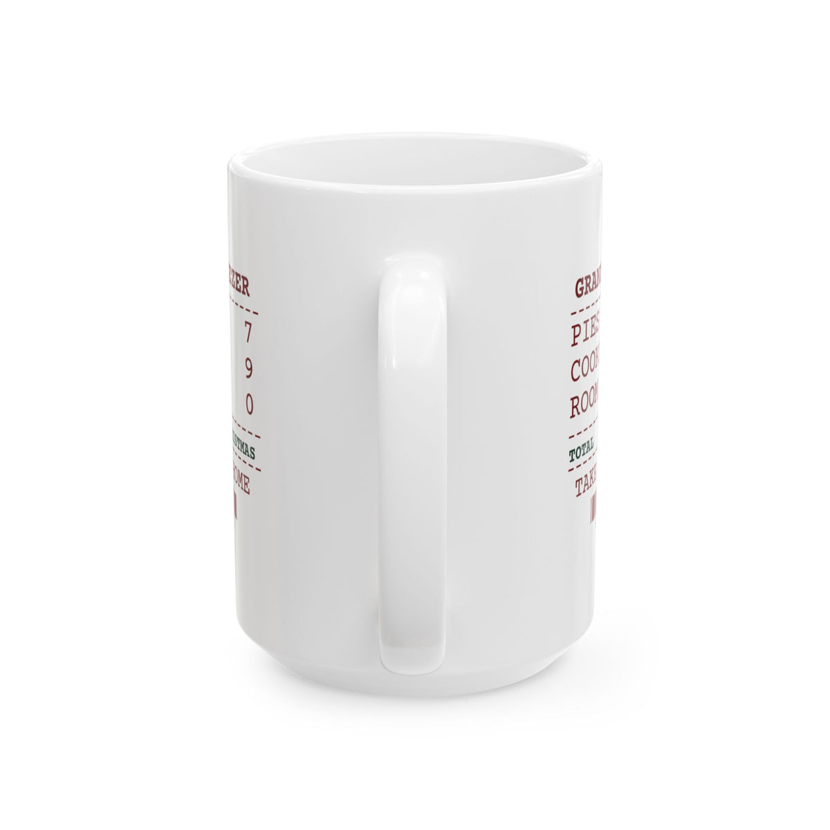 Funny Christmas Grandma Coffee Mug Seven Pies Frozen Ready For Christmas