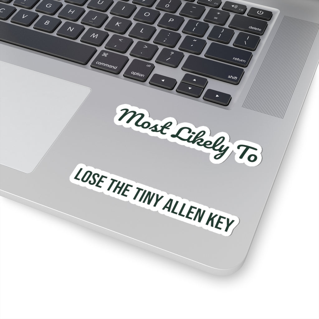 Funny Christmas Sticker Most Likely To Lose The Tiny Allen Key Family