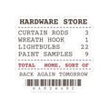Funny New Homeowner Christmas Sticker Hardware Store Receipt