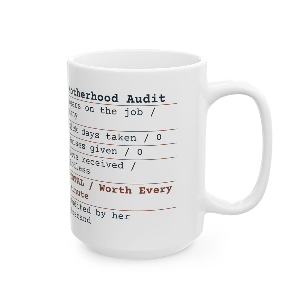 Funny Wife Coffee Mug Motherhood Audit Receipt For Wife