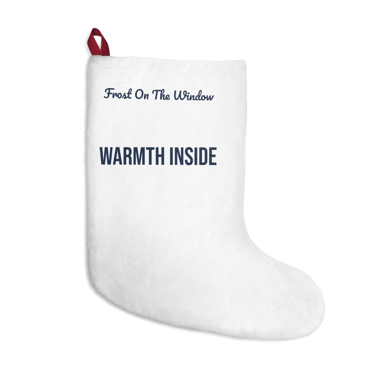 Cozy Christmas Stocking Frost On The Window Warmth Inside