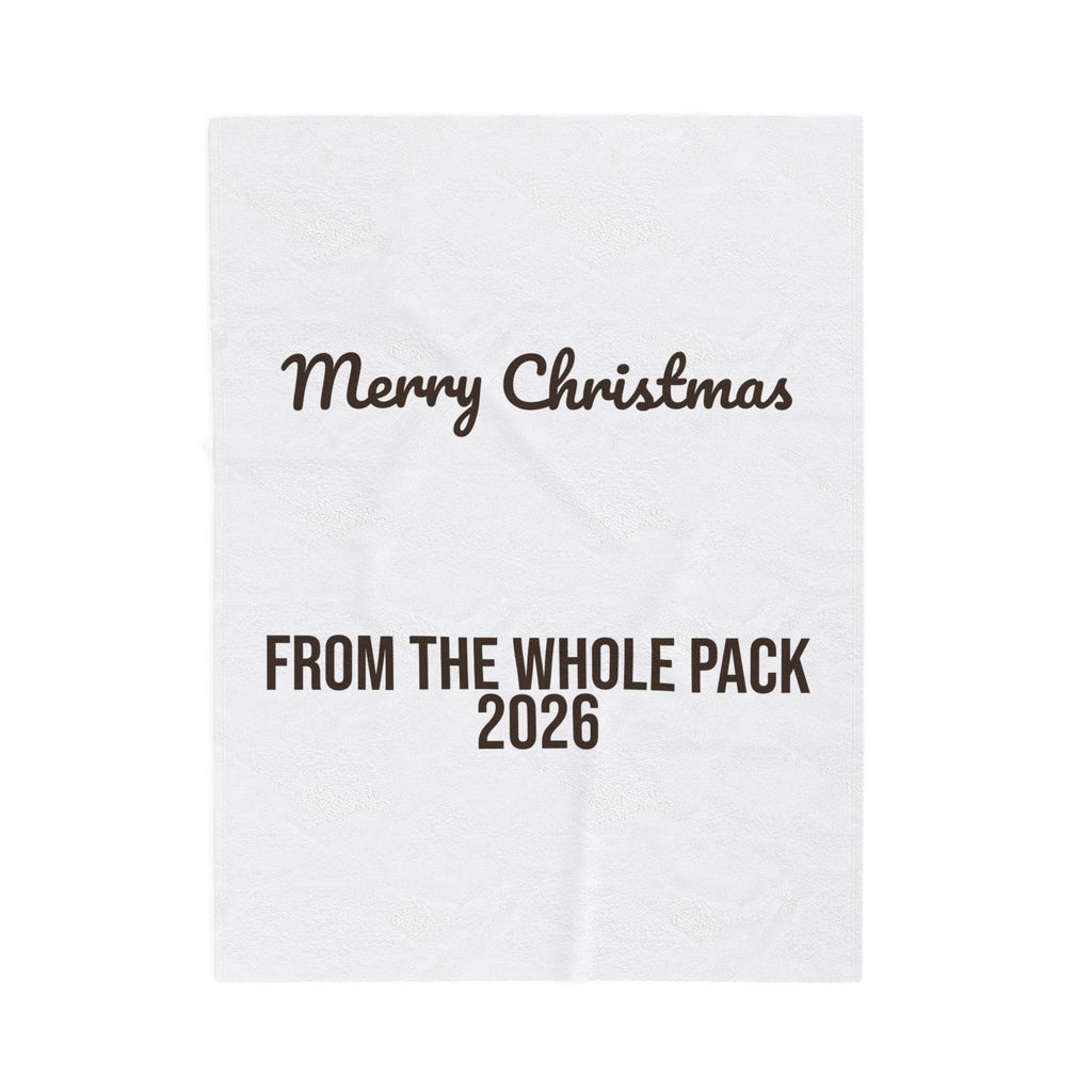 Christmas Throw Blanket Merry Christmas From The Whole Pack 2026 Dog Family