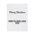 Christmas Throw Blanket Merry Christmas From The Whole Pack 2026 Dog Family