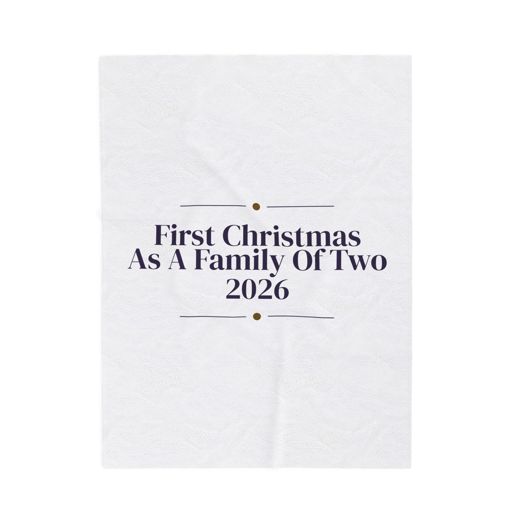 First Christmas Married Throw Blanket As A Family Of Two 2026 Newlyweds