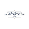 Baby's First Christmas Sticker Our Present Arrived Early 2026 Keepsake