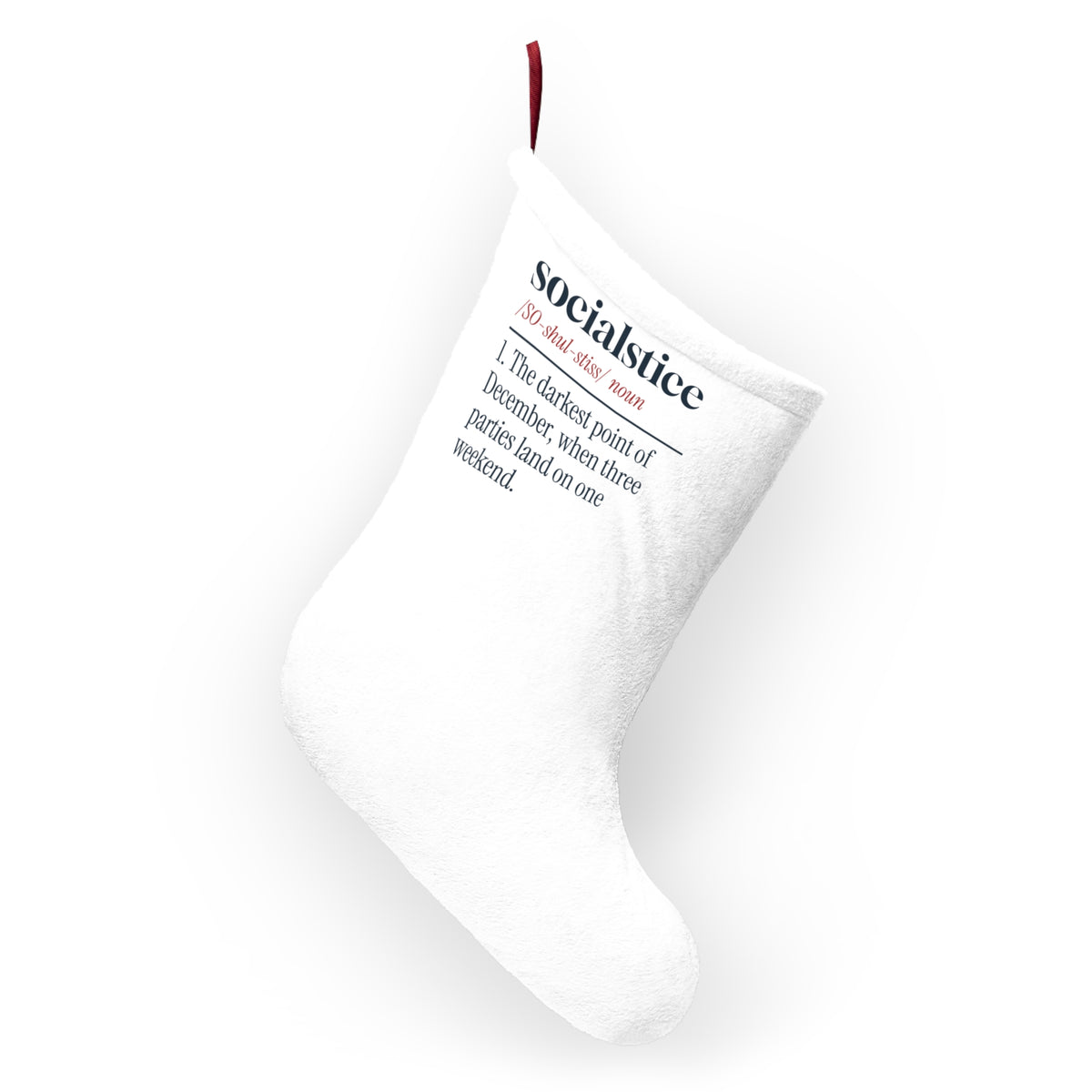 Funny Introvert Christmas Stocking Socialstice Definition