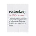 Funny Christmas Throw Blanket Restockery Same Shelf Ninth Time Definition