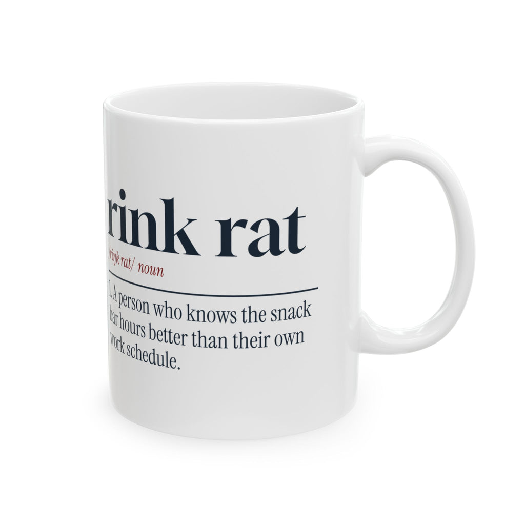 Funny Hockey Coffee Mug Rink Rat Definition For Hockey Families
