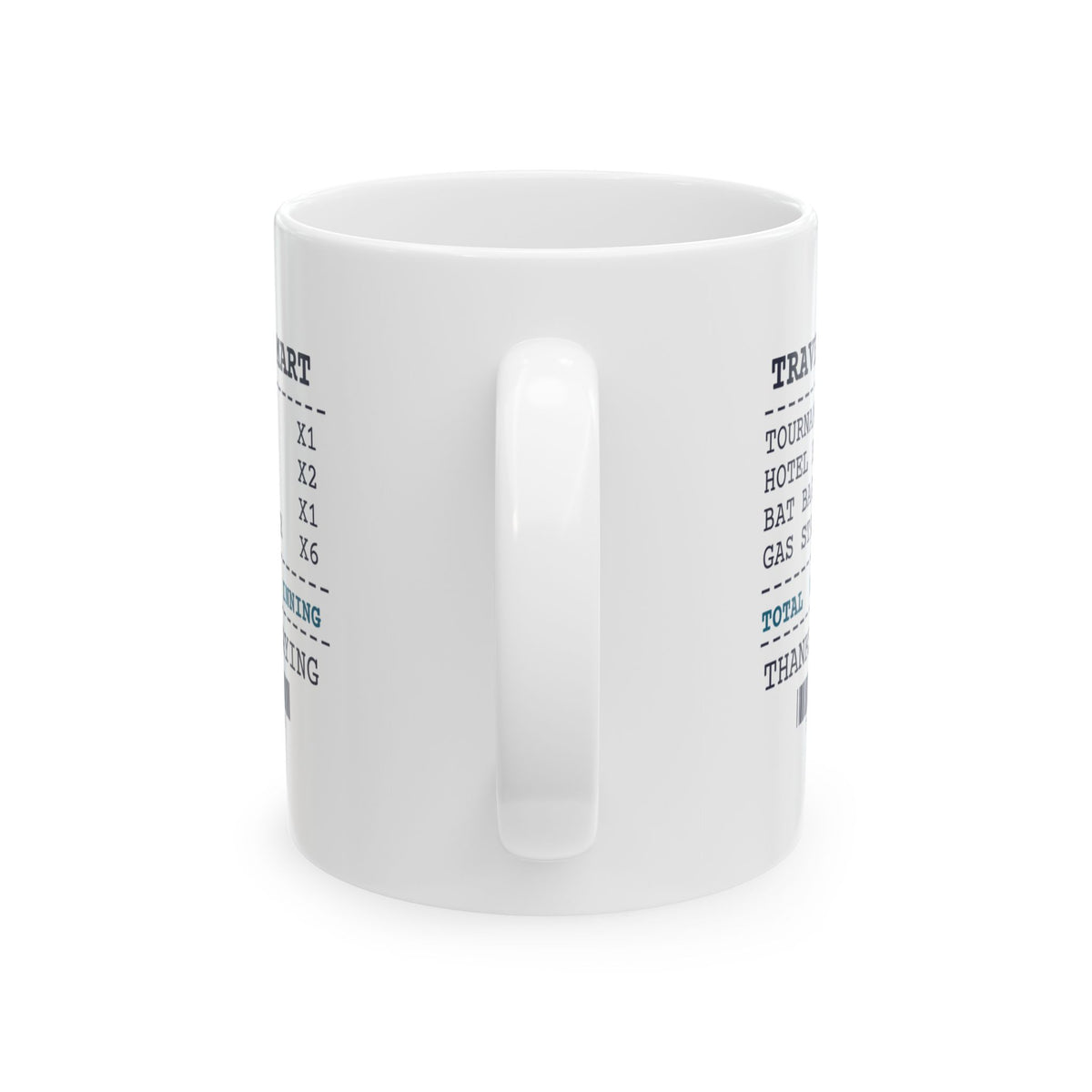 Funny Travel Baseball Mom Coffee Mug Receipt Worth Every Inning