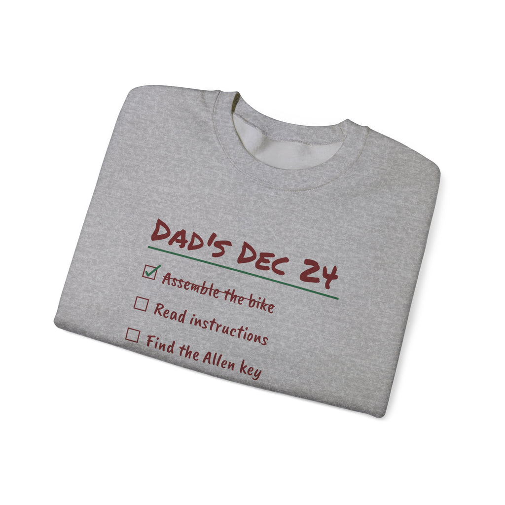 Funny Christmas Dad Sweatshirt Read The Instructions Eventually