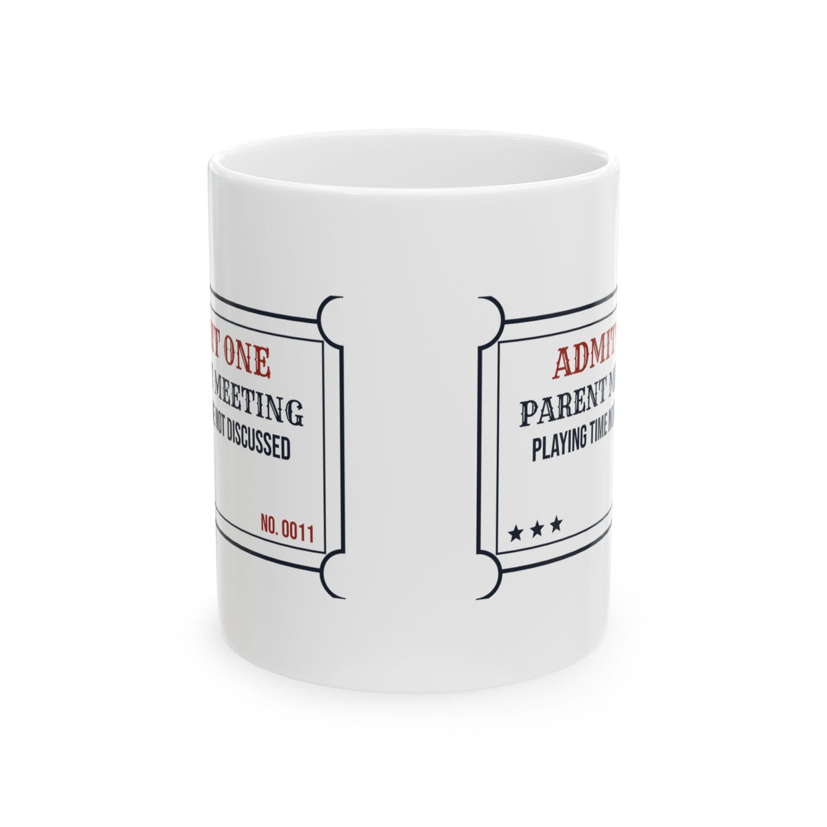 Funny Assistant Coach Mug Playing Time Not Discussed Parent Meeting
