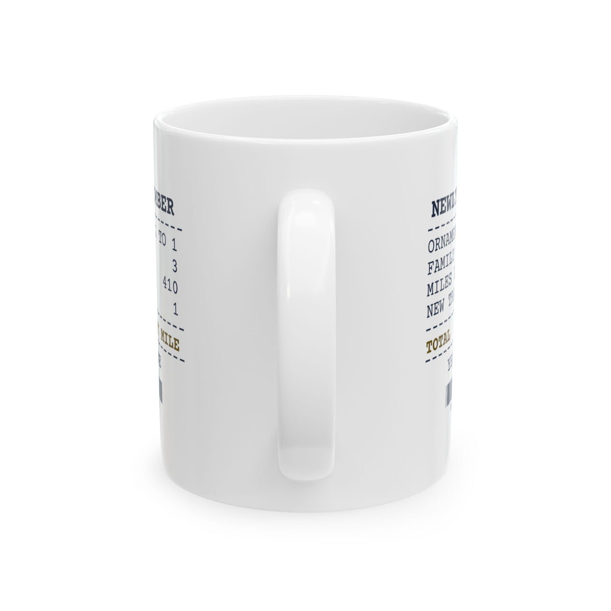 Funny Newlywed Christmas Coffee Mug Newlywed December Receipt