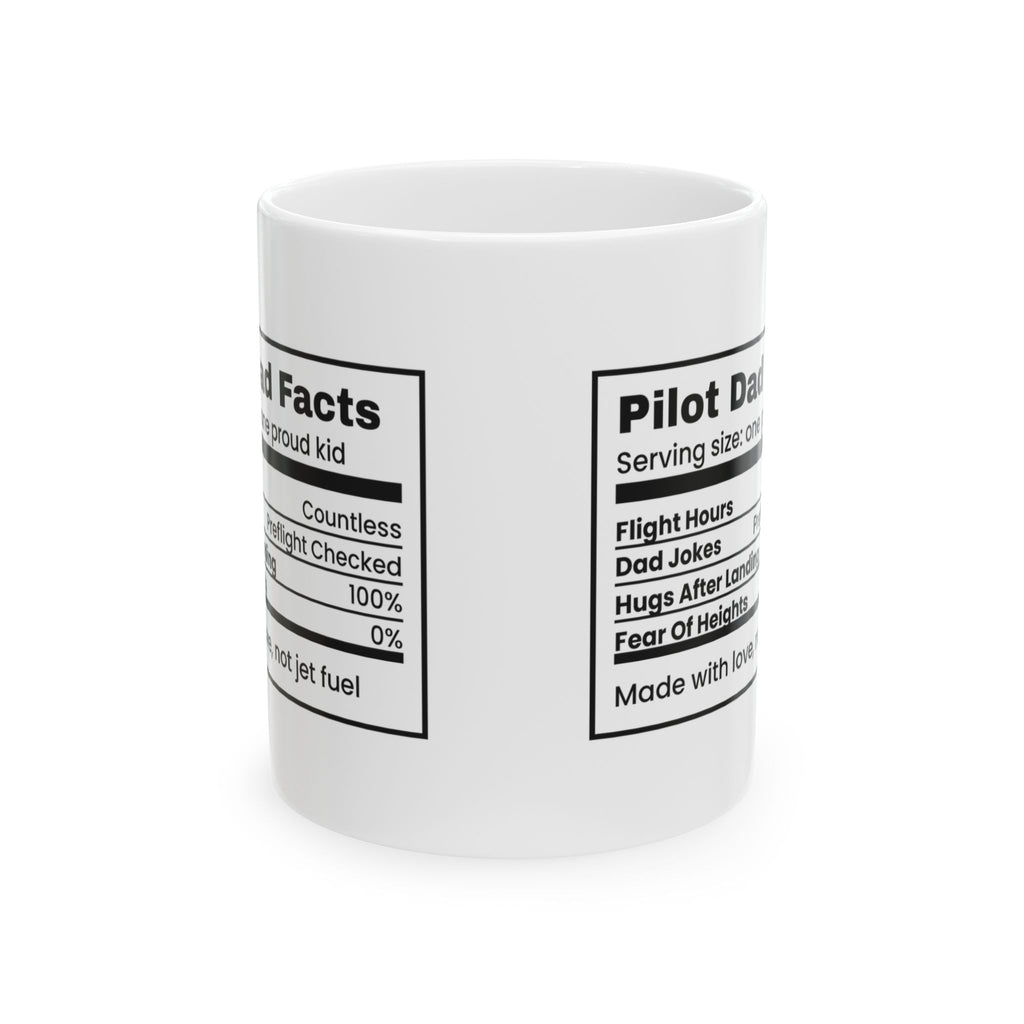 Pilot Dad Coffee Mug Pilot Dad Facts Hugs After Landing