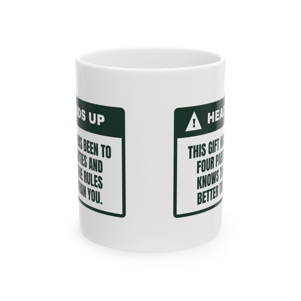 Funny White Elephant Coffee Mug Been To Four Parties Gag Mug