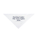 Christmas Dog Bandana Purring Under The Tree Lights 2026 For Cat Lovers