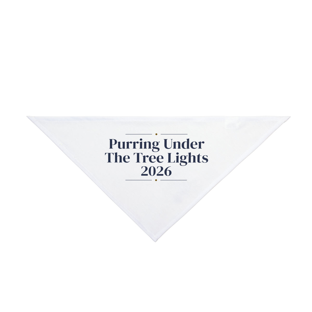 Christmas Dog Bandana Purring Under The Tree Lights 2026 For Cat Lovers