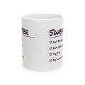 Funny Knitting Coffee Mug Try It On Rip Back Six Inches