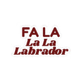 Funny Dog Christmas Sticker Fa La La La Labrador For Lab Owners