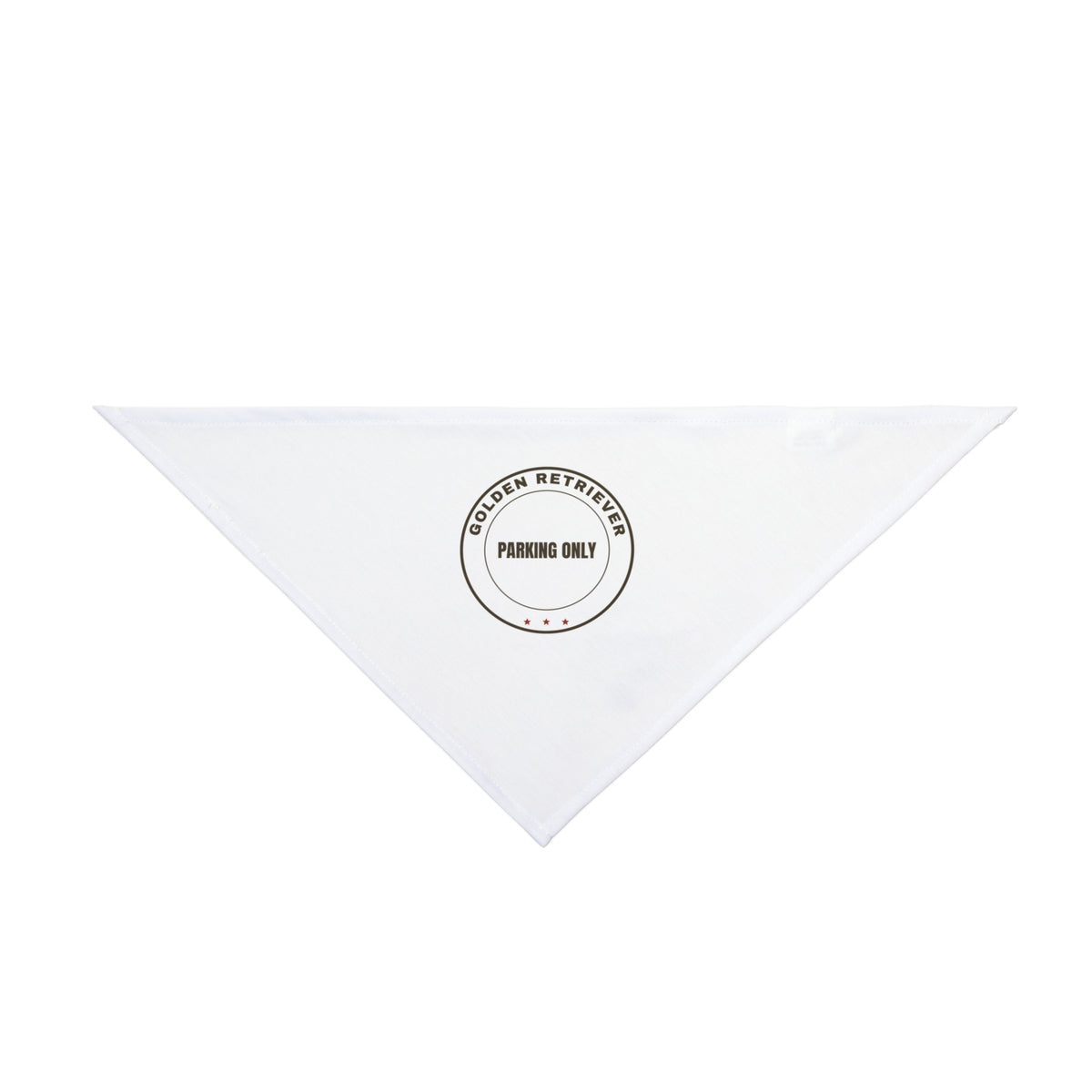 Golden Retriever Dog Bandana "Golden Retriever Parking Only" Funny Dog