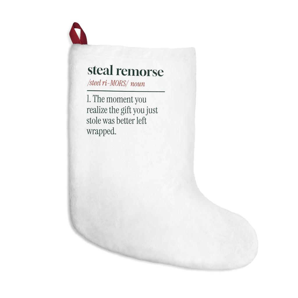 Funny White Elephant Christmas Stocking Steal Remorse Dictionary Definition