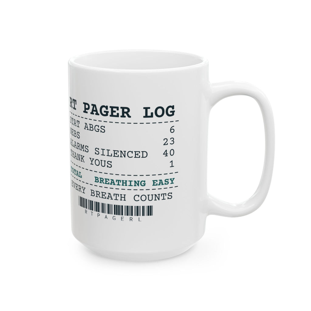 Funny Respiratory Therapist Coffee Mug RT Pager Log Alarms Silenced 40