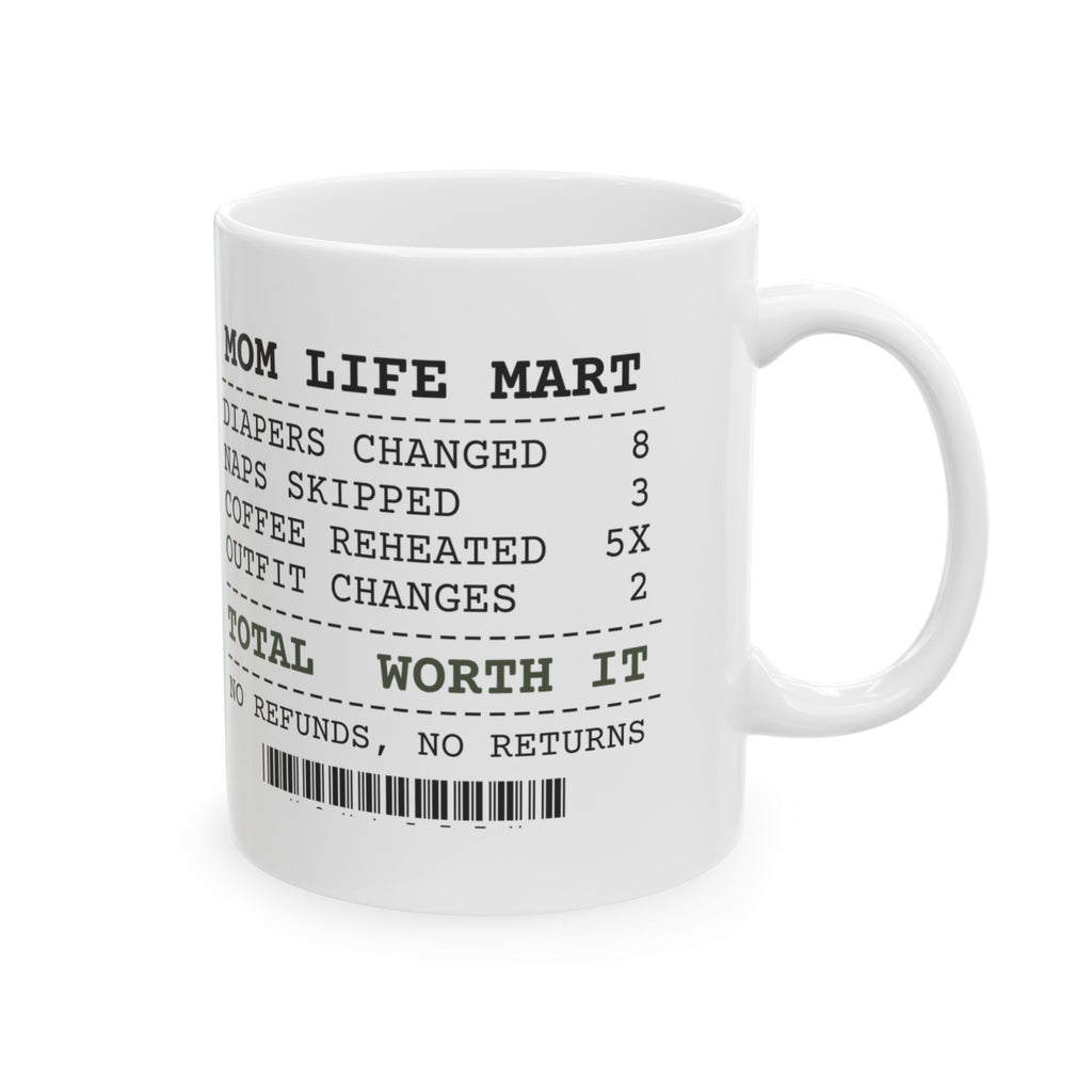 New Mom Coffee Mug New Mom Receipt Total: Worth It