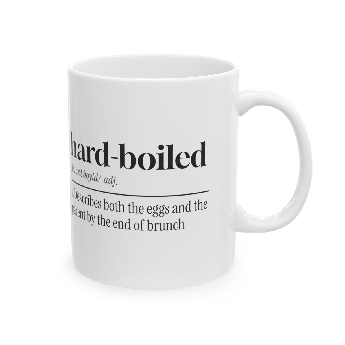 Funny Brunch Coffee Mug Hard-Boiled Dictionary For Parents
