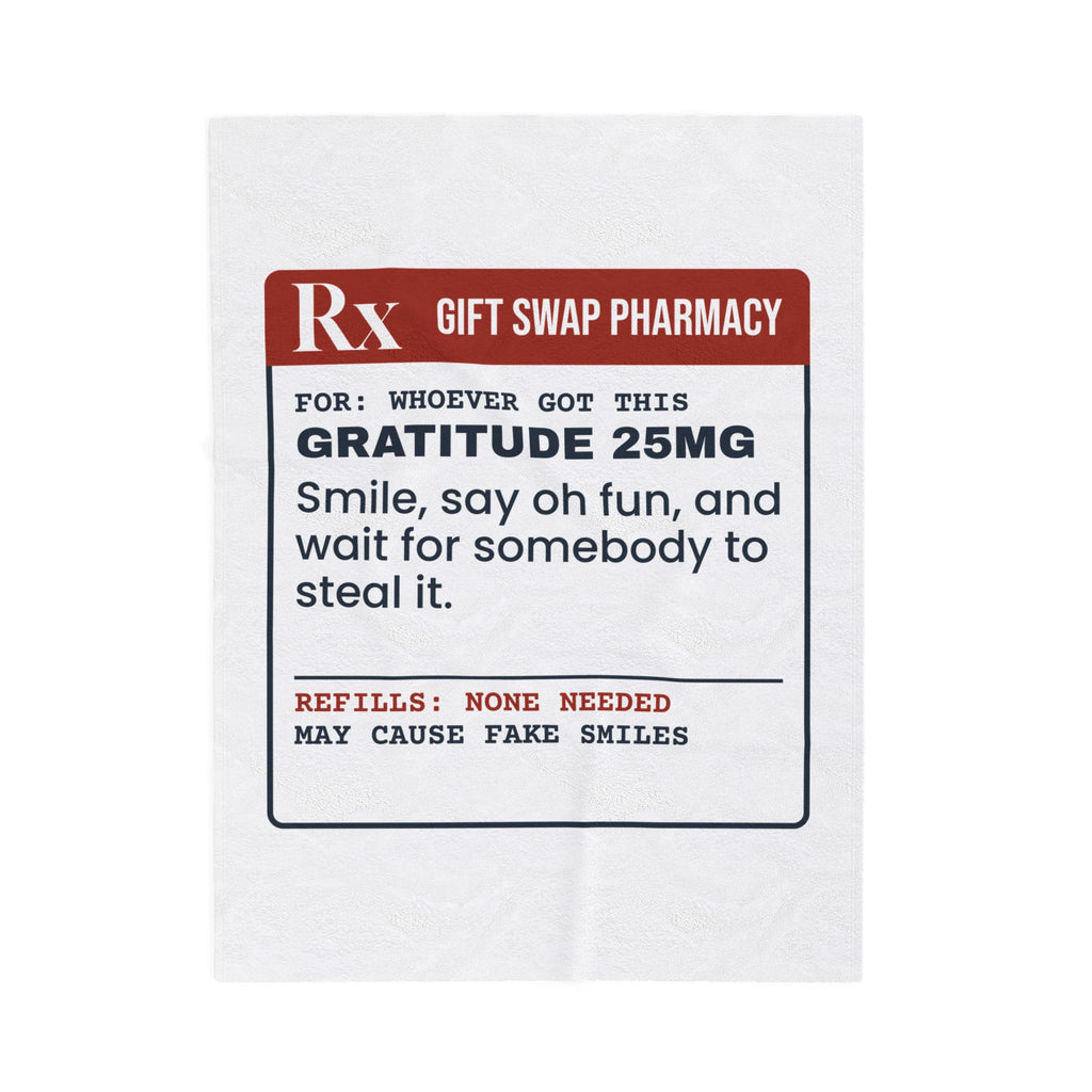 Funny White Elephant Throw Blanket Gratitude 25mg Wait To Be Stolen