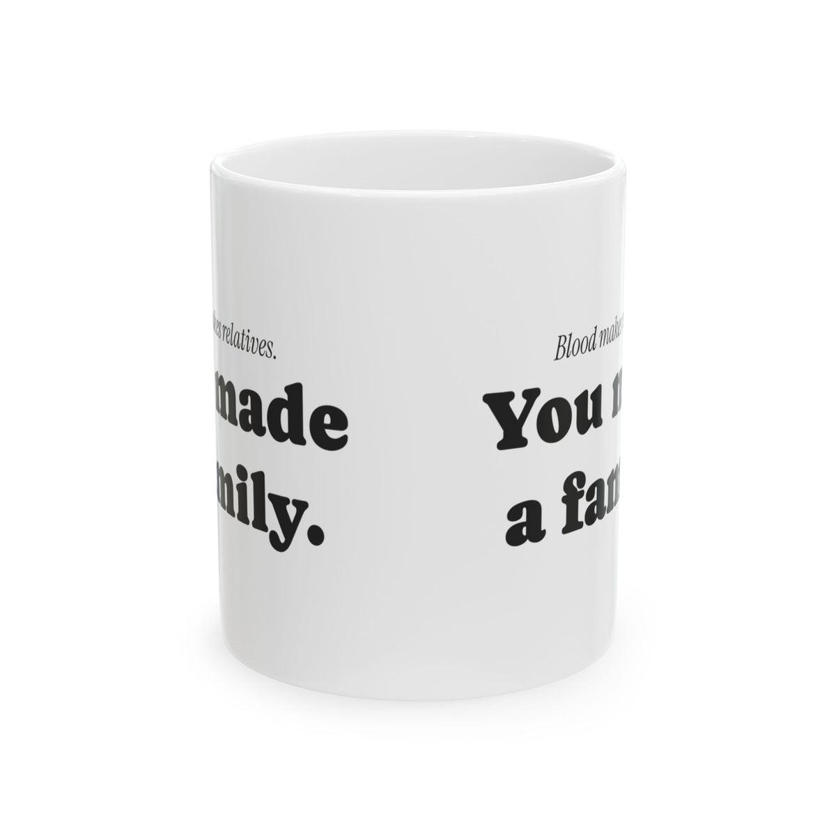 Stepdad Coffee Mug Blood Makes Relatives You Made Family