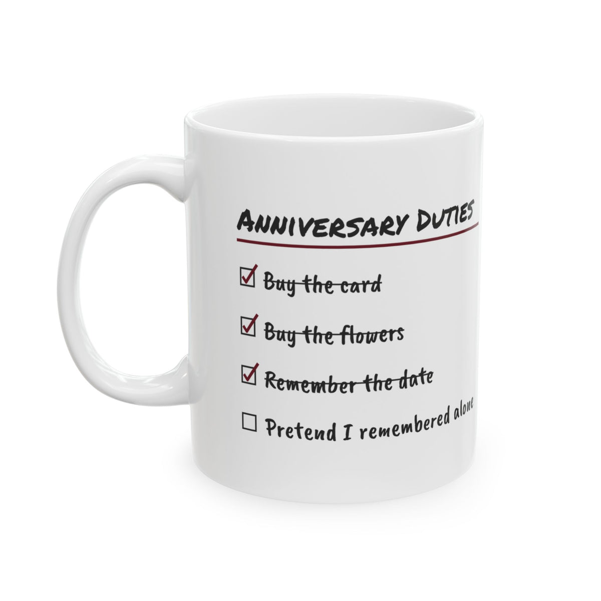 Funny Wife Coffee Mug Anniversary Checklist For Wife