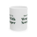 Funny Christmas Family Coffee Mug Most Likely To Wrap With Newspaper