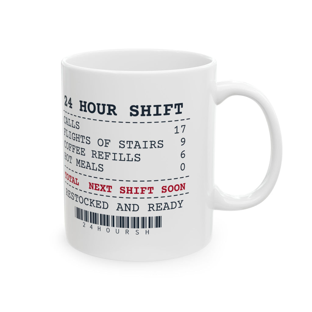 Funny Paramedic Coffee Mug Flights Of Stairs 9 Hot Meals 0 Receipt
